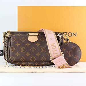 Louis Vuitton Monogram Multi Pochette Accessories Rose Clair